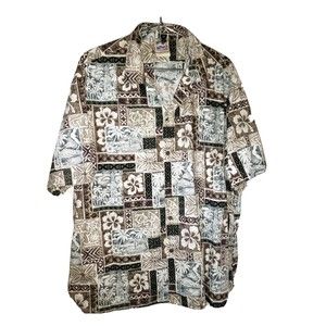 Hawaiian Togs Hawaiian Shirt Tropical island Hibiscus Design 2XL